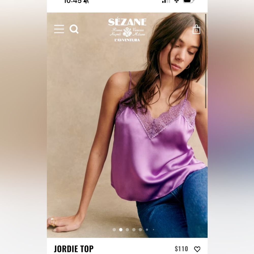 Sezane Lace Top Size 4
